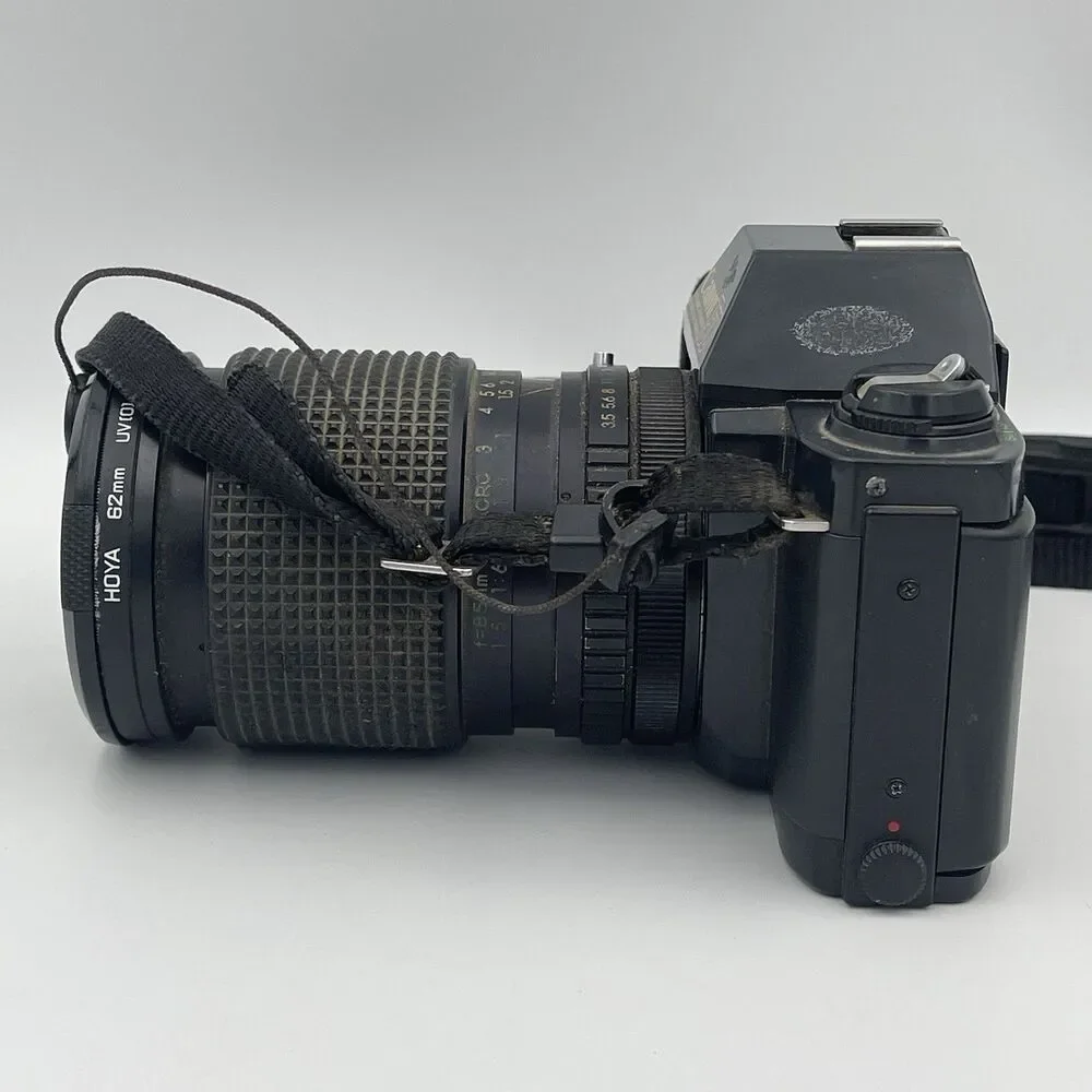Canon T50 35mm SLR Film Camera With Lens - Untested As Is For Parts / Repair